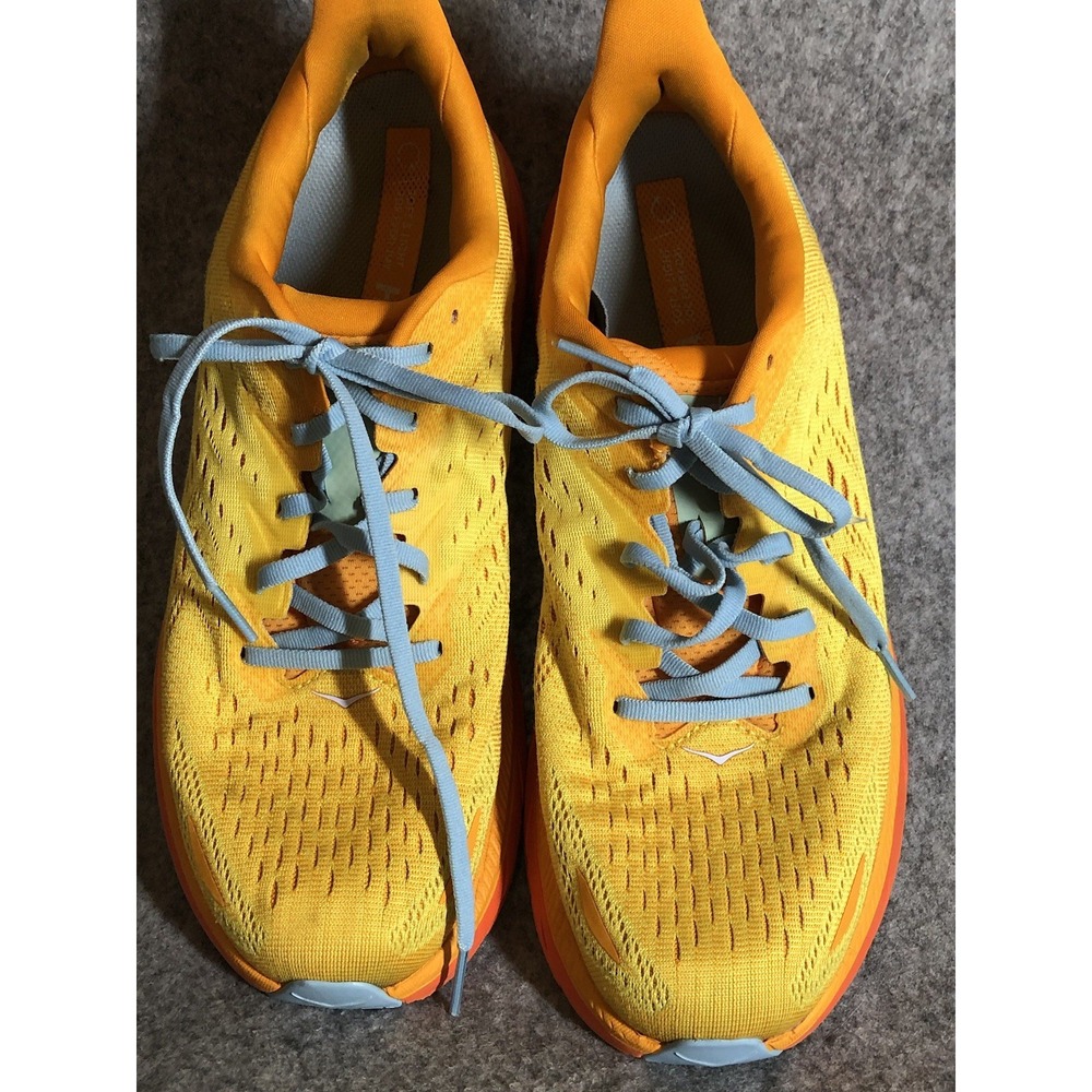 Hoka One One Sneakers Mens 11D Clifton 8 Radiant Yellow
